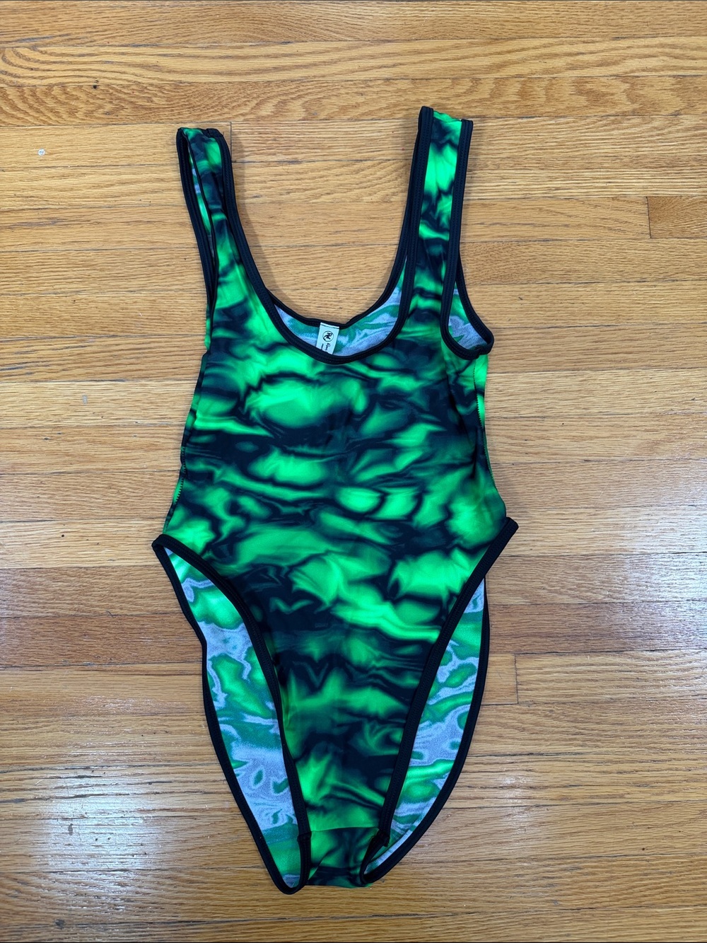 Neon Green Marble Bodysuit